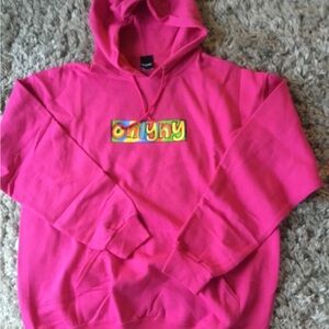 Only NY Pink Hoodie Mens Large